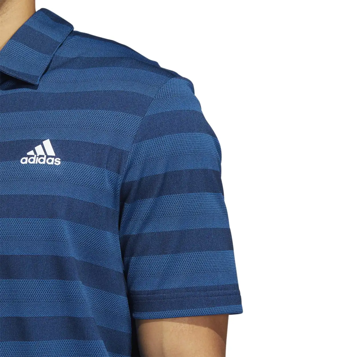 Adidas 2-Colour Stripe Golf Polo Shirt HI5179 - Image 5