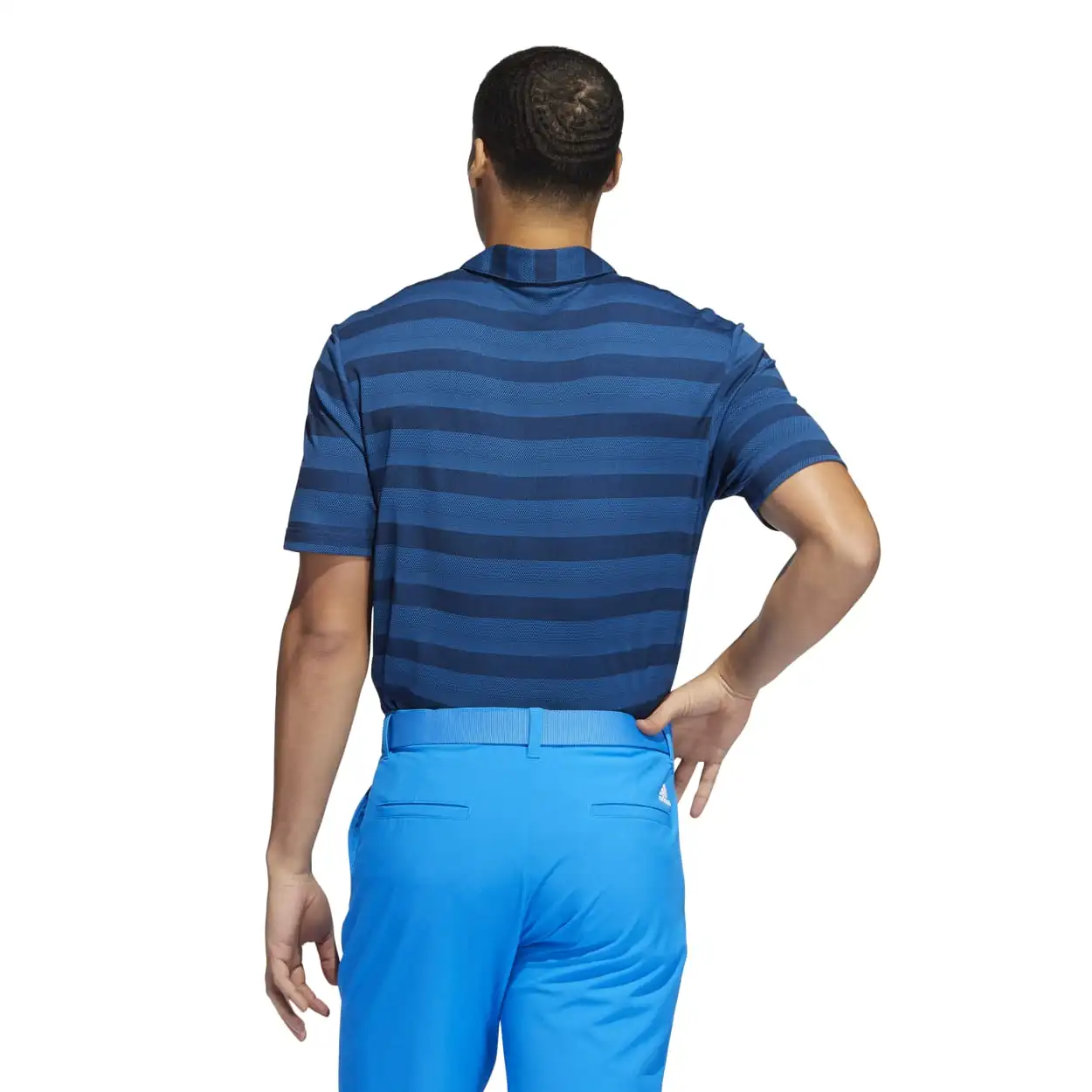 Adidas 2-Colour Stripe Golf Polo Shirt HI5179 - Image 3