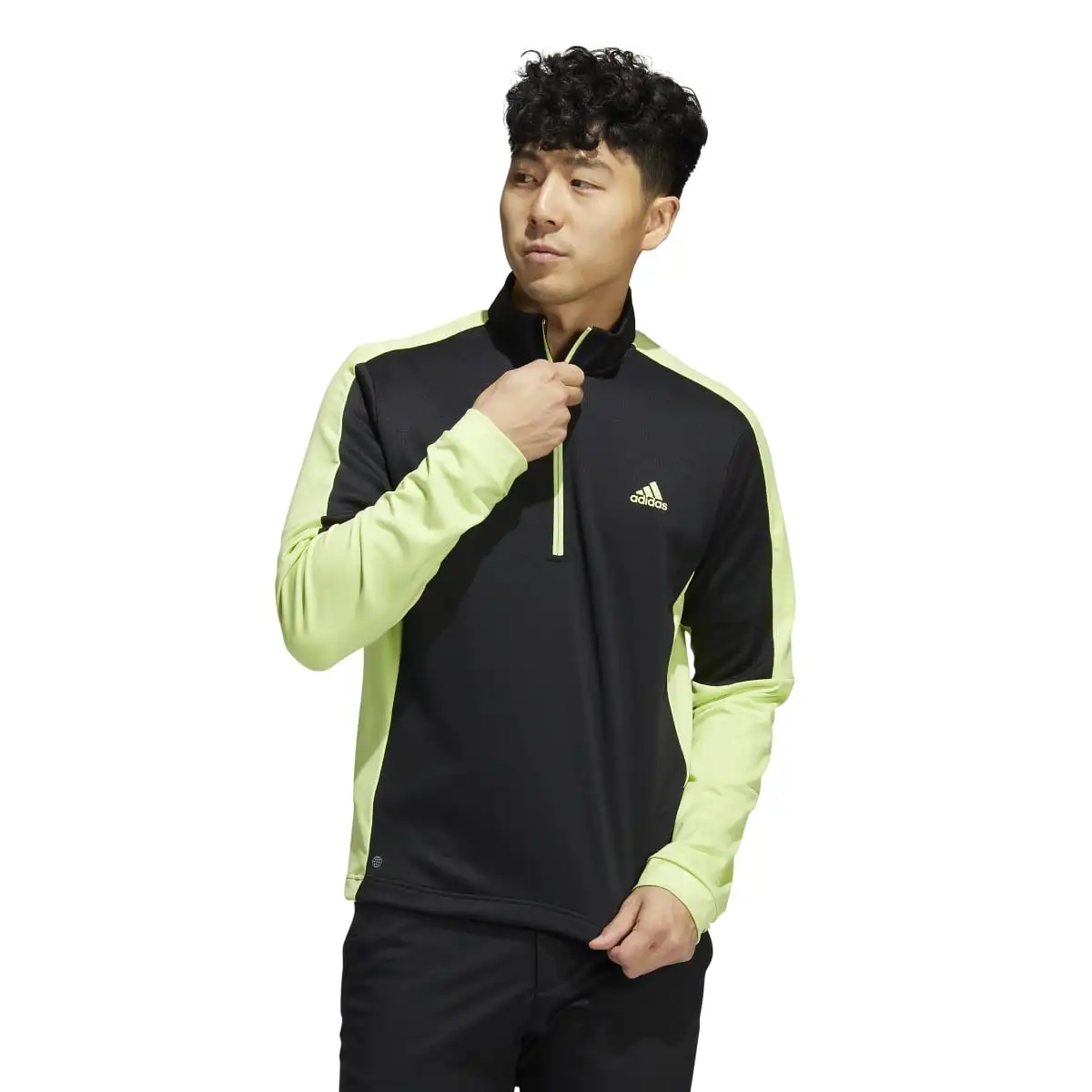 Adidas Colourblock Primegreen 1/4 Zip Golf Top HC5572 - Image 2
