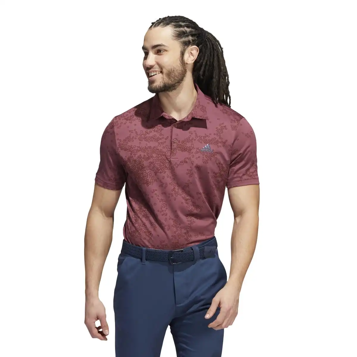 Adidas Primegreen Jacquard Golf Polo Shirt HF6615 - Image 2