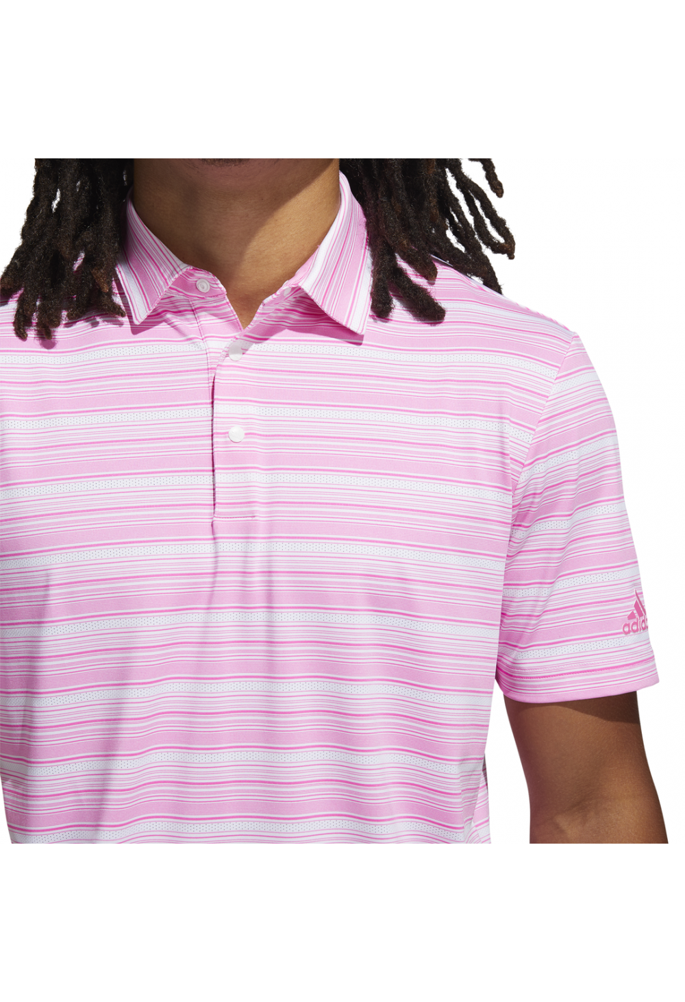 Adidas Ultimate365 Heather Snap Golf Polo Shirt GM0233 - Image 4
