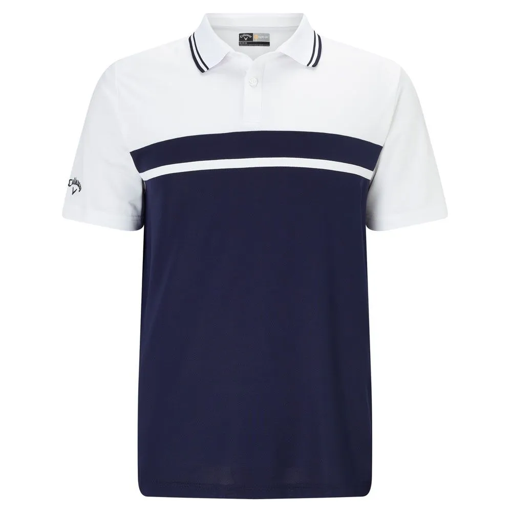 Callaway Colour Blocked Pique Golf Polo Shirt - Image 4