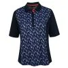 Callaway Half Sleeve Hummingbird Print Ladies Golf Polo