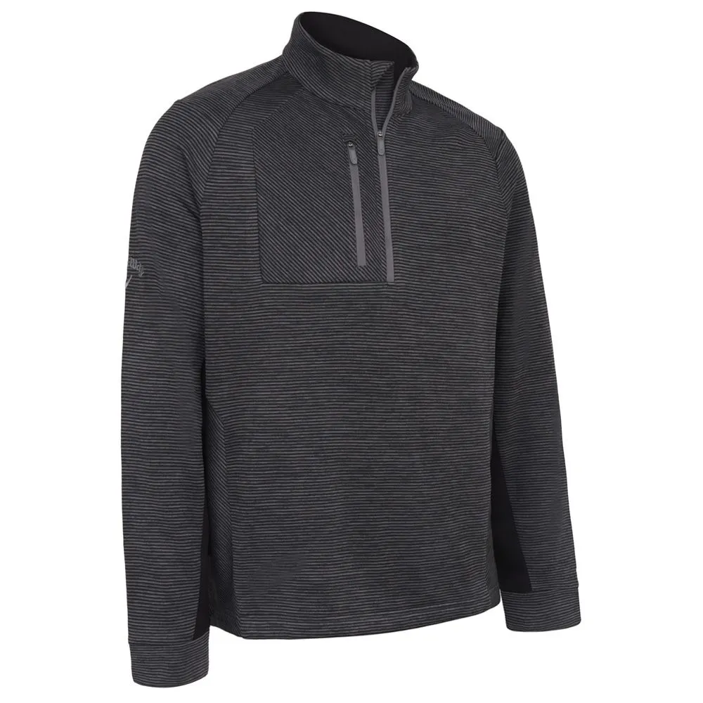 Callaway Heather Stripe Fleece Back Golf Pullover - Image 2