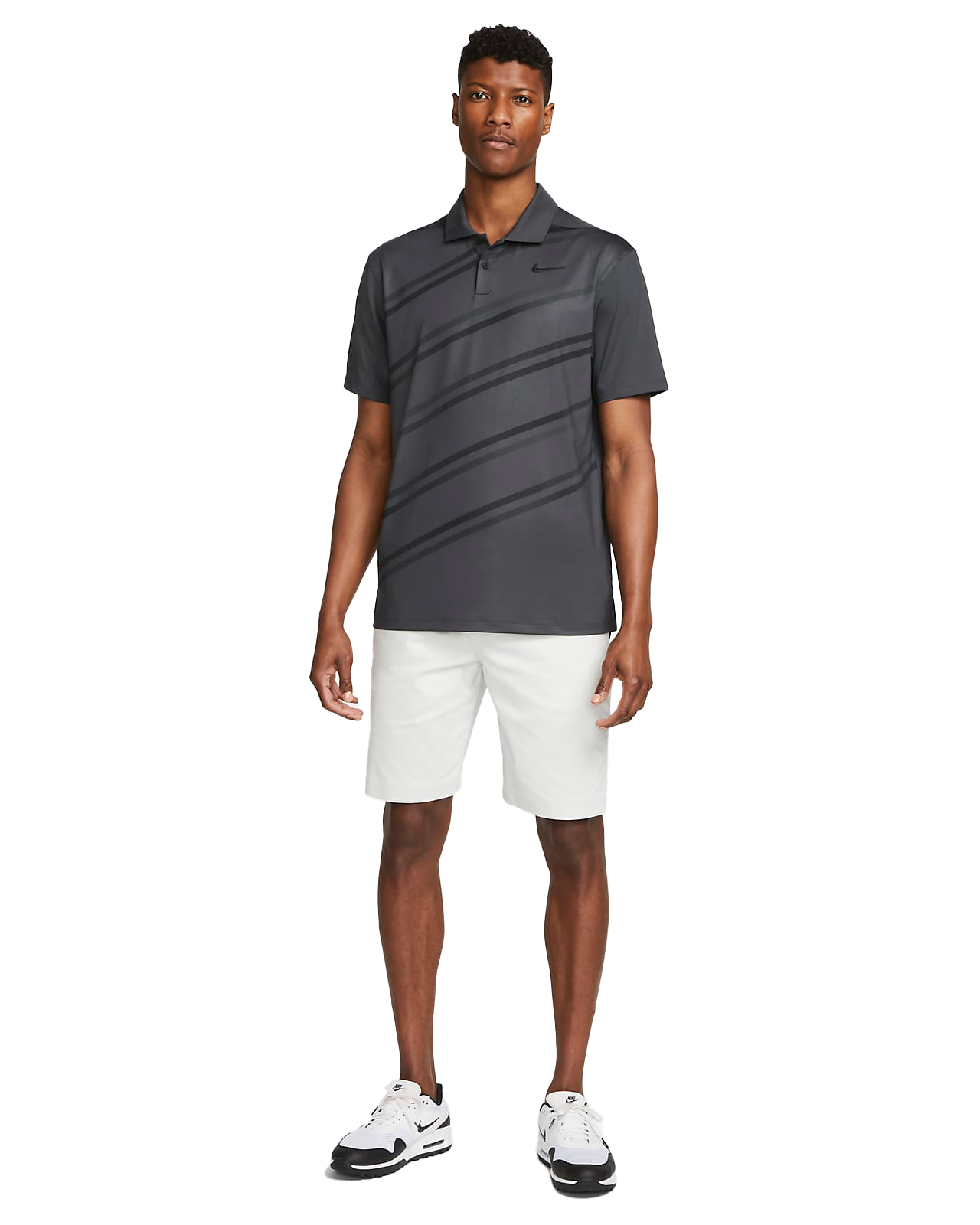 Nike Vapor Dry Stripe Golf Shirt DH0791 - Image 2