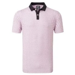 FootJoy Circle Print Lisle Golf Polo Shirt