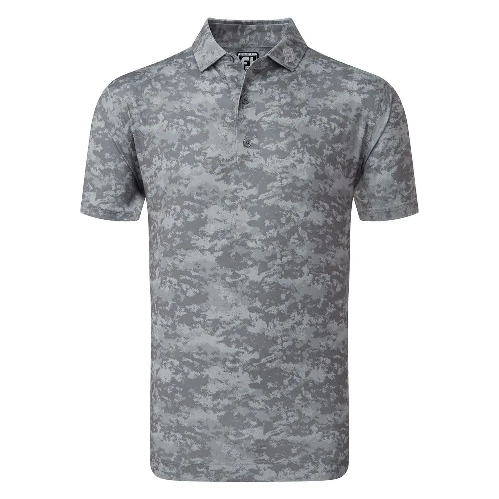FootJoy Cloud Camo Lisle Golf Polo Shirt - Image 3