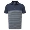 FootJoy Engineered Heather Striped Lisle Golf Polo Shirt