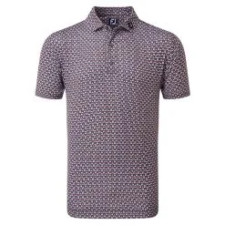 FootJoy Half Moon Geo Lisle Golf Polo Shirt