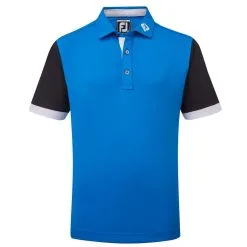 FootJoy Junior Colour Block Pique Golf Polo Shirt