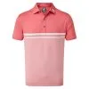 Footjoy Lisle Engineered End On End Stripe Golf Polo Shirt