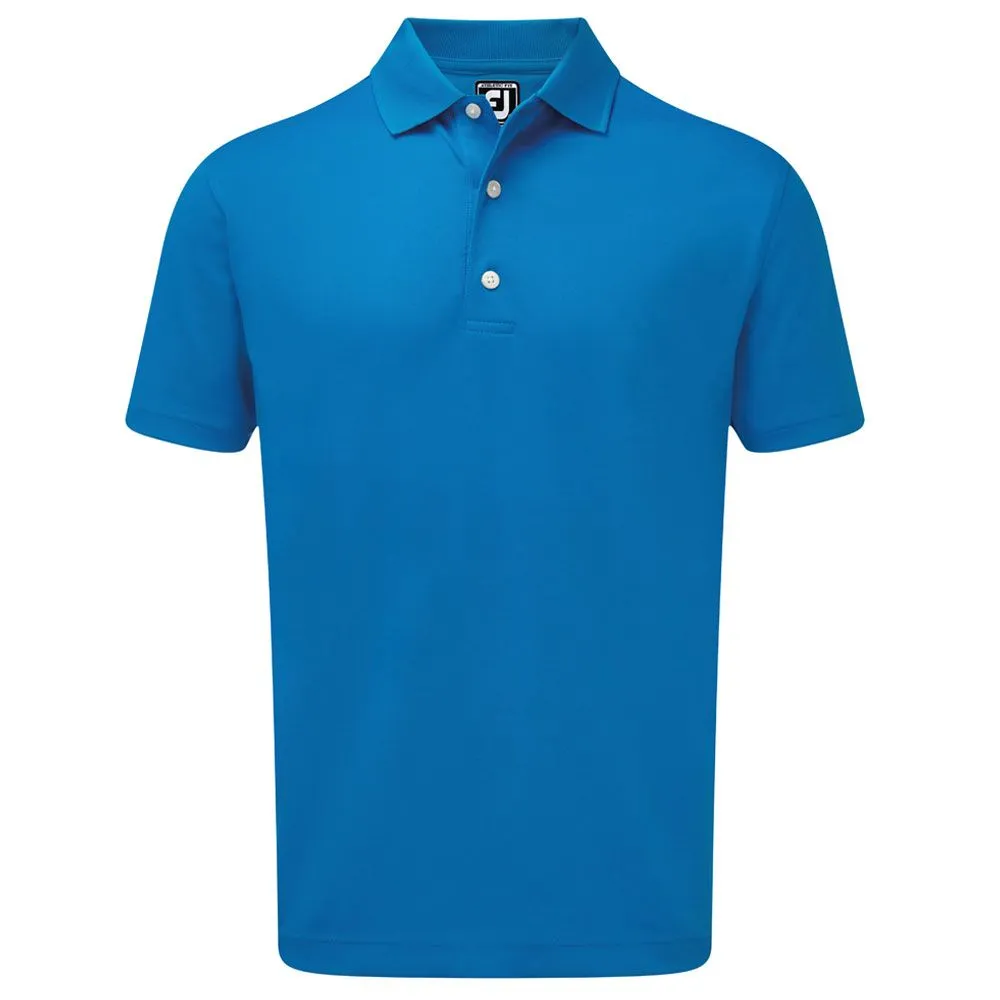 FootJoy Stretch Pique Solid Rib Knit Collar Golf Polo Shirt - Image 4