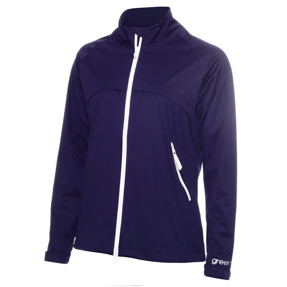 Green Lamb Gala Hush Ladies Waterproof Golf Jacket - Image 2