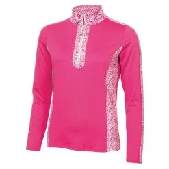 Green Lamb Kaz Raglan Print Ladies Golf Pullover