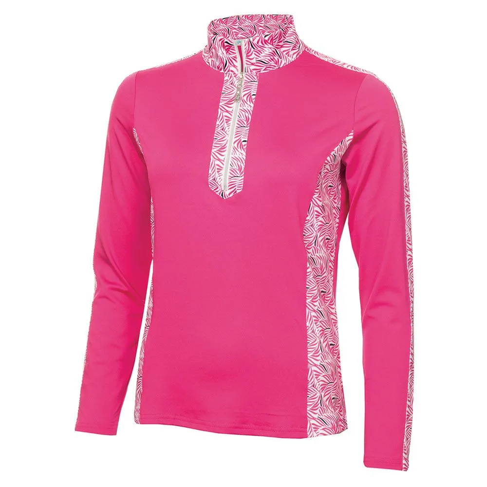 Green Lamb Kaz Raglan Print Ladies Golf Pullover