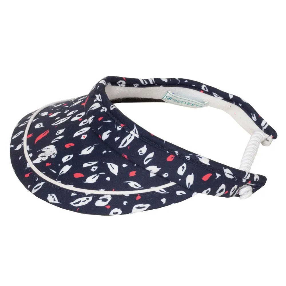 Green Lamb Mallory Printed Coil Ladies Golf Visor - Image 2