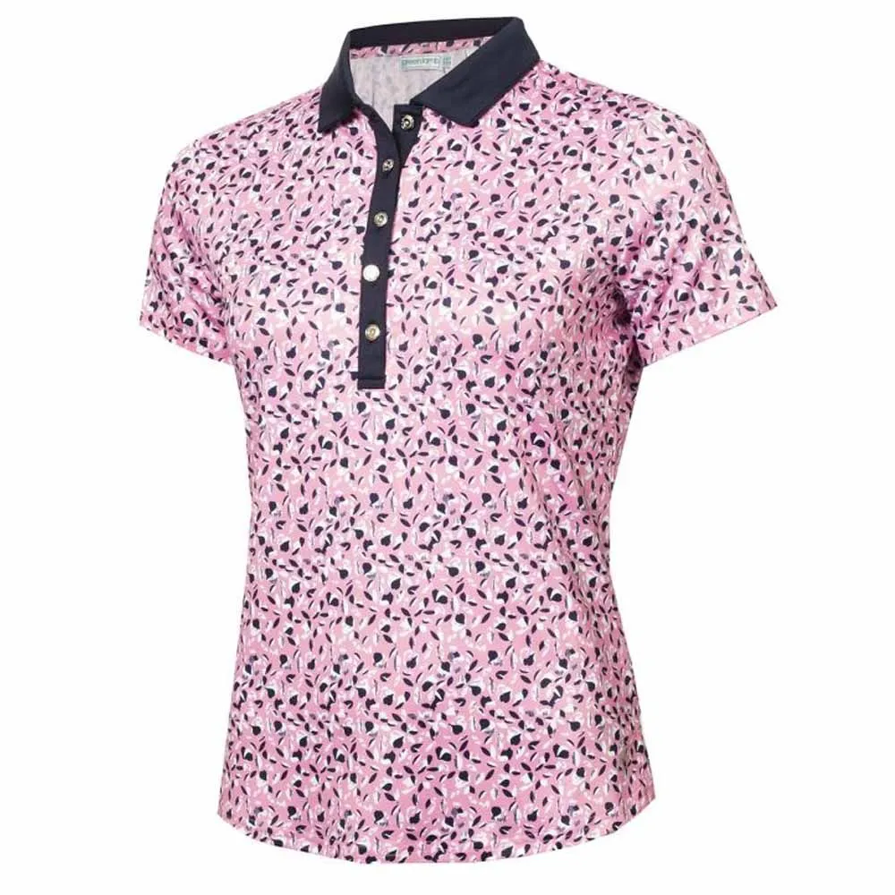 Green Lamb Melanie Printed Ladies Golf Polo Shirt - Image 3