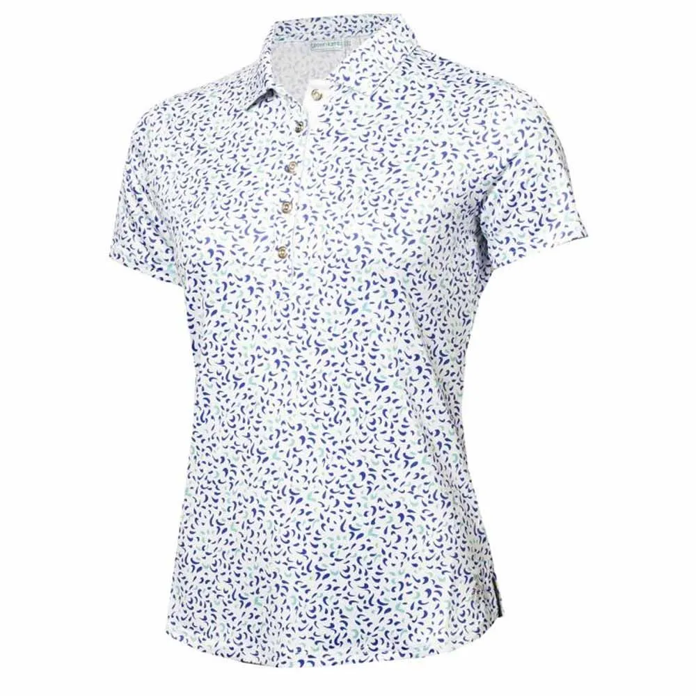 Green Lamb Melanie Printed Ladies Golf Polo Shirt - Image 4