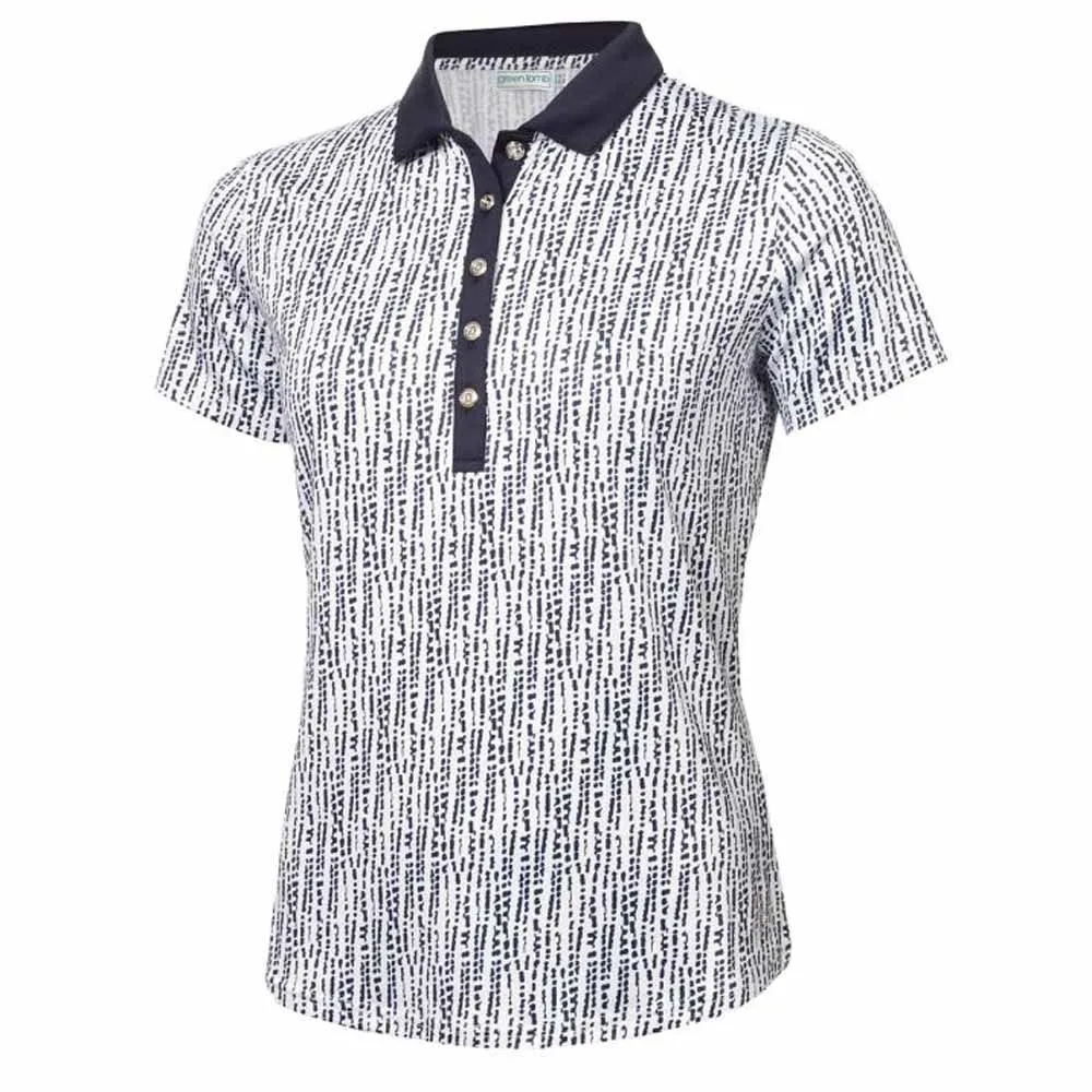 Green Lamb Melanie Printed Ladies Golf Polo Shirt - Image 5