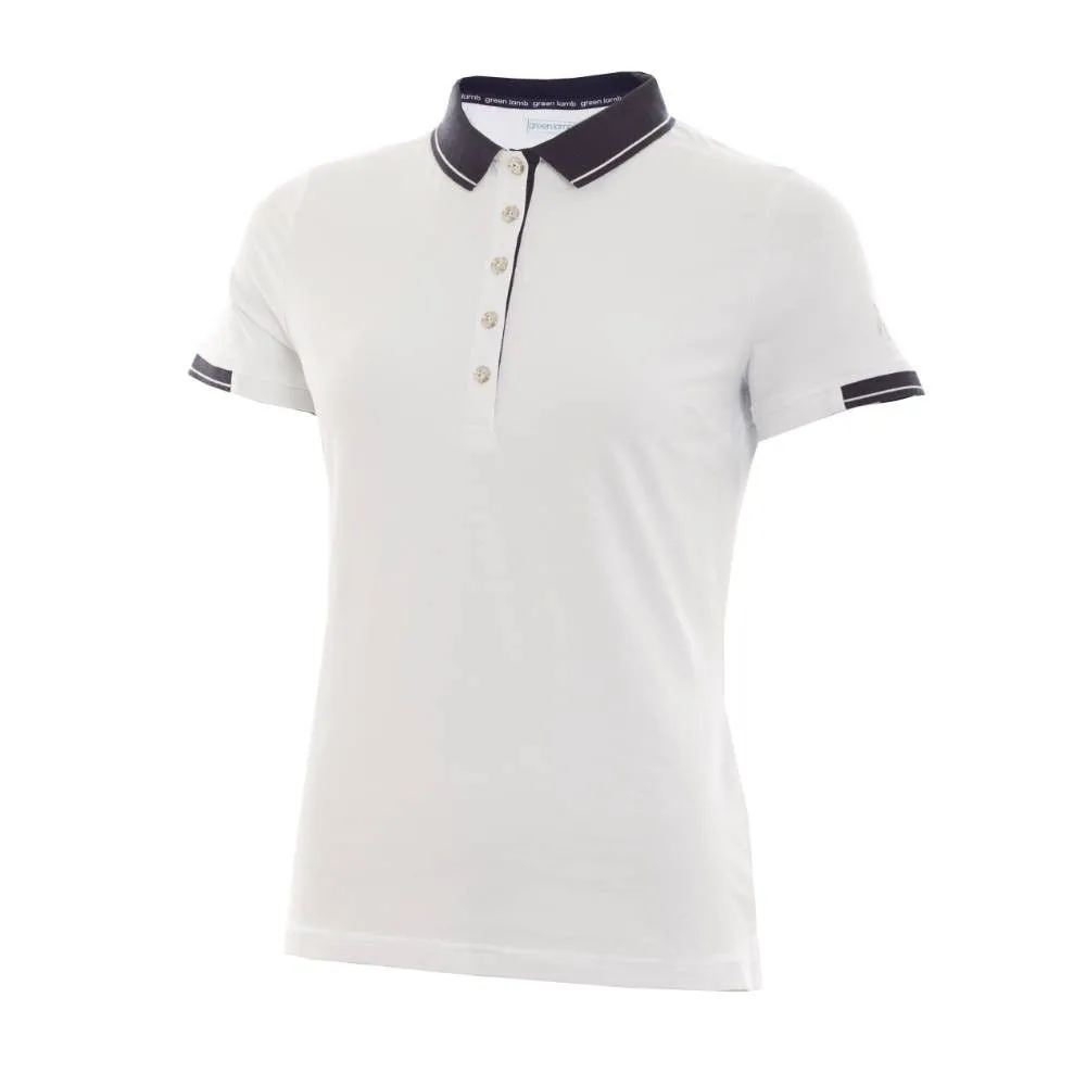 Green Lamb Paige Jersey Club Ladies Golf Polo Shirt