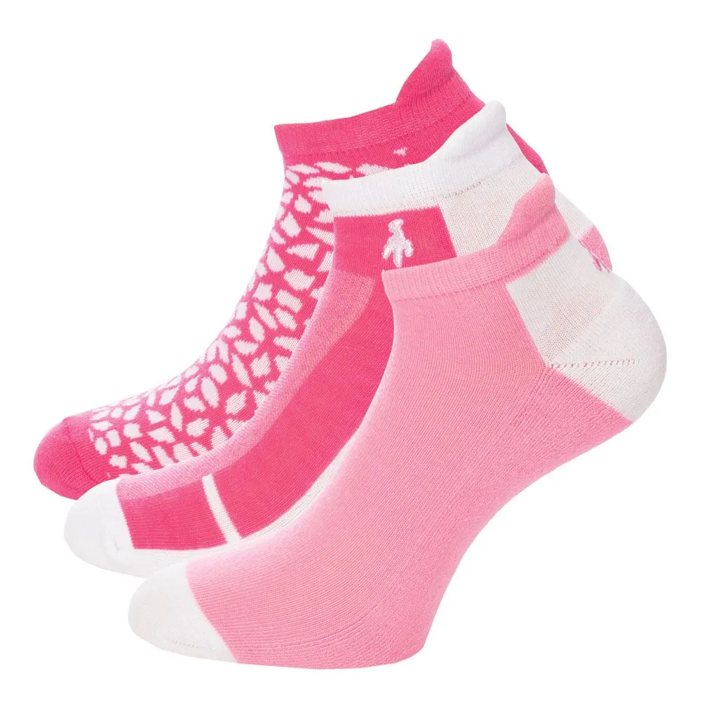 Green Lamb Patterned Ladies Golf Socks - 3 Pack