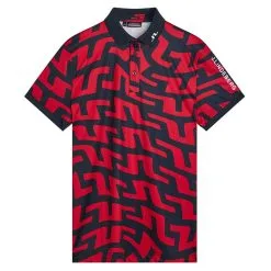 J.Lindeberg Tour Tech Print Golf Polo Shirt