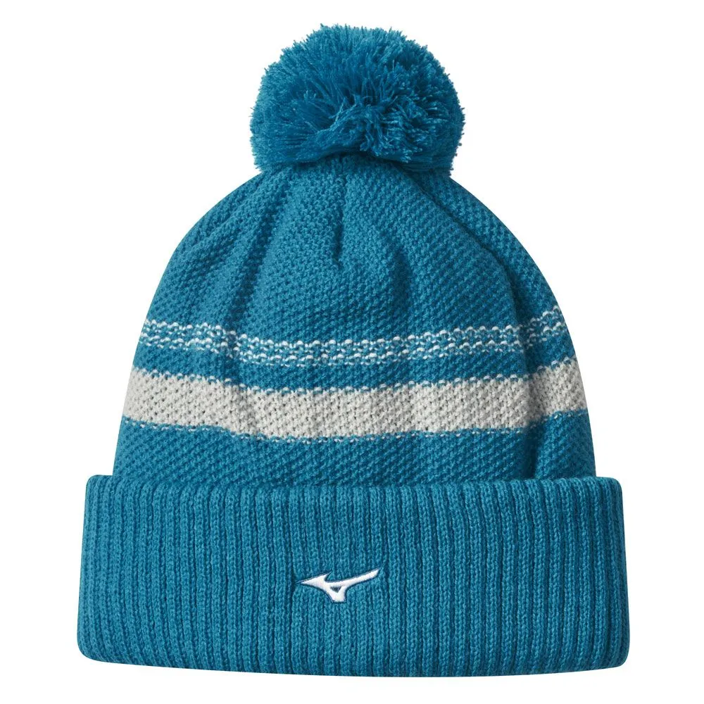 Mizuno Breath Thermo Pom Pom Golf Beanie Hat - Image 3