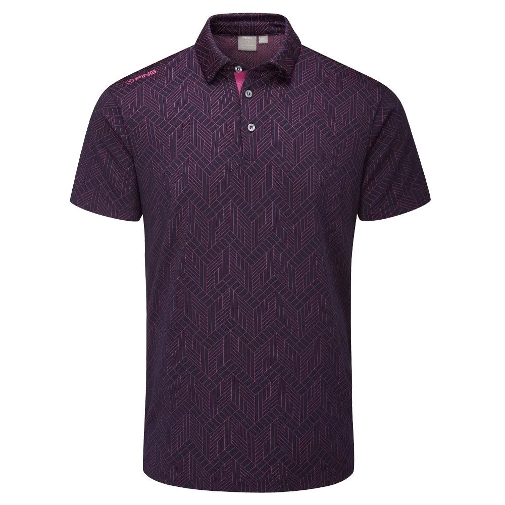 Ping Cubic Jacquard Golf Polo Shirt - Image 3