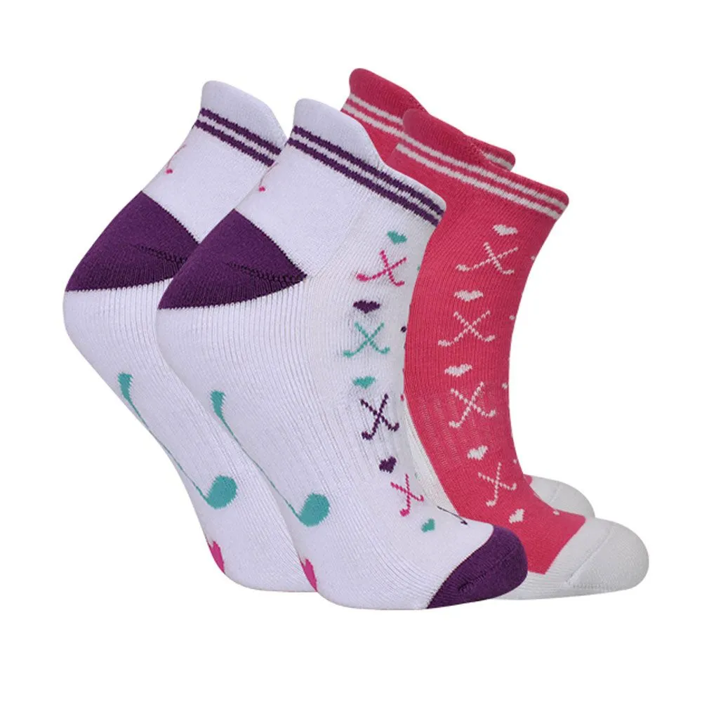 SurprizeShop Ladies 2 Pair Pack Golf Socks - Image 2
