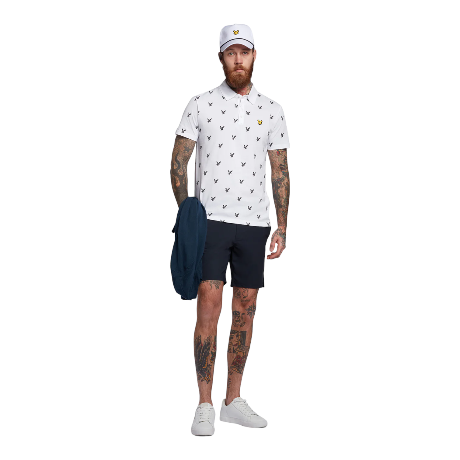 Lyle & Scott Eagle Print Polo Shirt SP1563 - Image 4