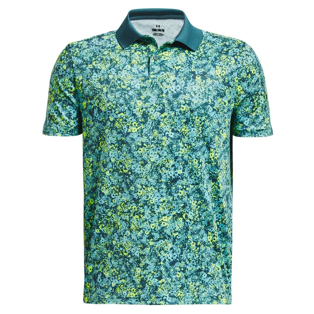 Under Armour Performance Floral Speckle Junior Golf Polo - Image 2