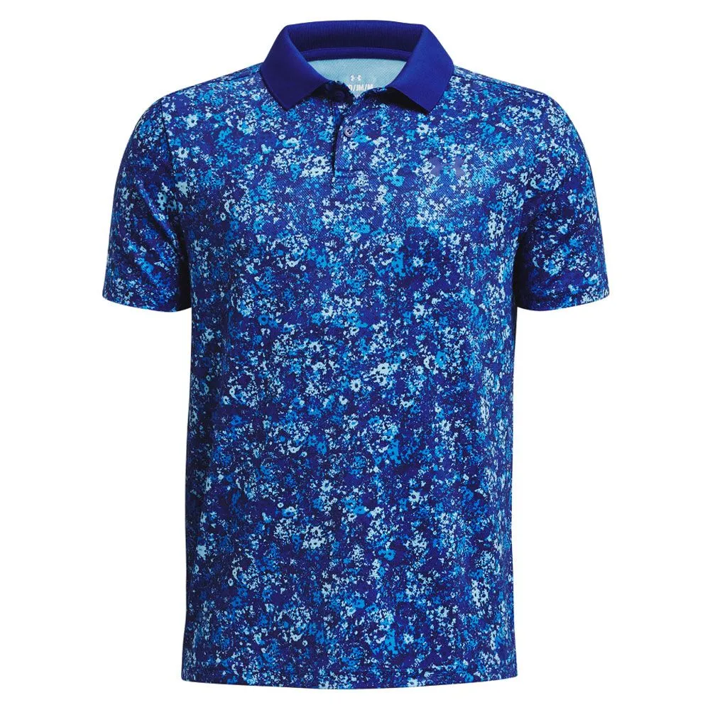 Under Armour Performance Floral Speckle Junior Golf Polo - Image 3