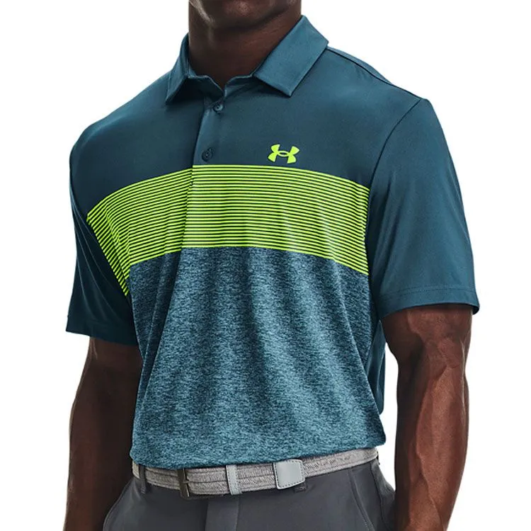 Under Armour Playoff 3.0 Low Round Stripe Golf Polo Shirt - Image 2